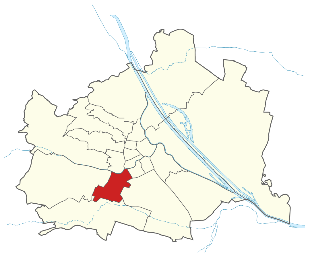 Karte von Wien mit Bezirken, Marschall - Ihr Immobilienmarkler für Luxuswohnungen in 1120 Wien Meidling