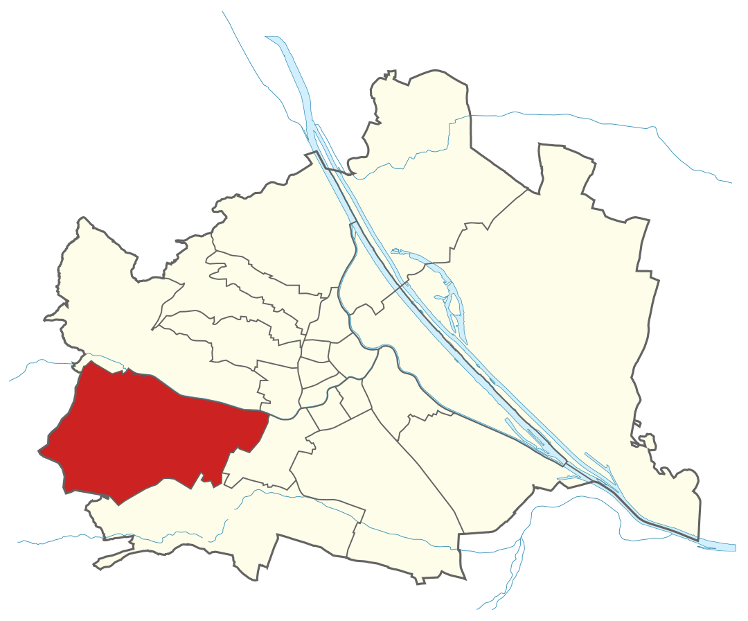Karte von Wien mit Bezirken, Marschall - Ihr Immobilienmarkler für Luxuswohnungen in 1130 Wien Hietzing