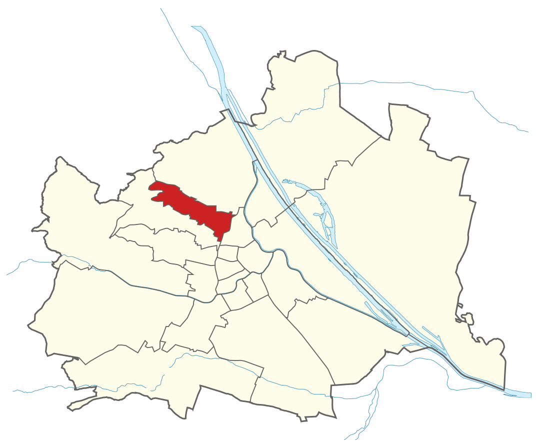 Karte von Wien mit Bezirken, Marschall - Ihr Immobilienmarkler für Luxuswohnungen in 1180 Wien Währing